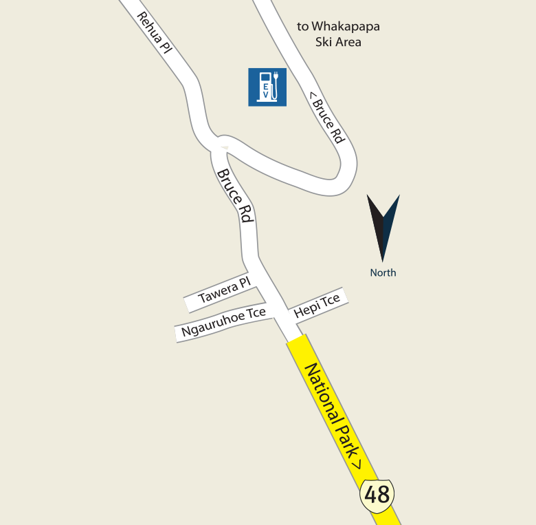 National Park Villages, Whakapapa Village | Street map of Whakapapa Village