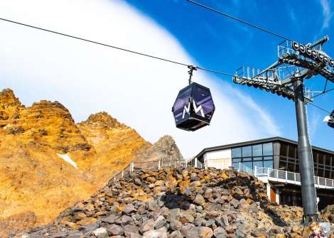 National Park Villages, blog post, Ride the Sky Waka, Ride the Sky Waka - New Zealand’s most unique gondola experience. Situated within the UNESCO dual world heritage Tongariro National Park, Sky Waka travels 1.8kms through one of the North Island’s most rugged and spectacular landscapes on Whakapapa, Mt Ruapehu.