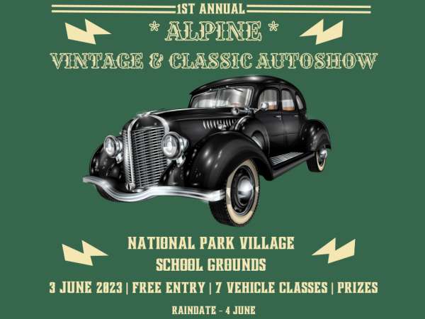 National Park Villages, blog post, Inaugural Alpine Vintage & Classic Autoshow launches King's Birthday weekend,  - 